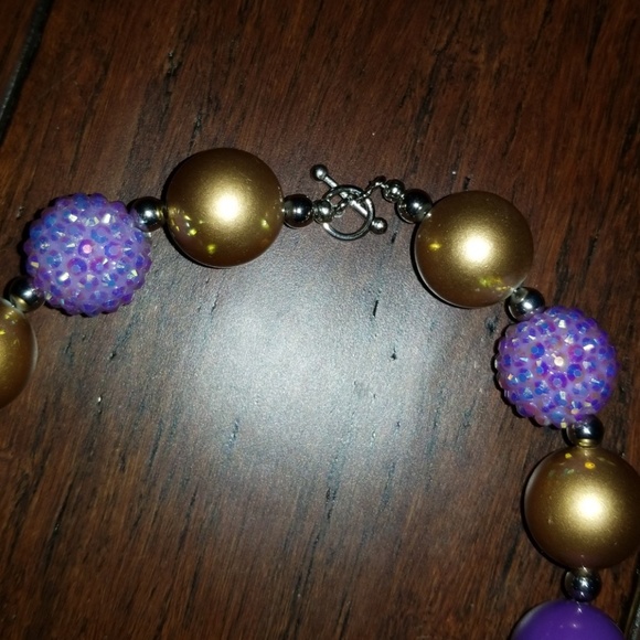 GIRLS BUBBLEGUM NECKLACE - Picture 3 of 6